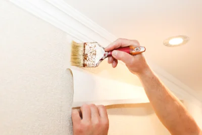 Pose de papier peint à Vions — revêtements muraux et toiles de verre